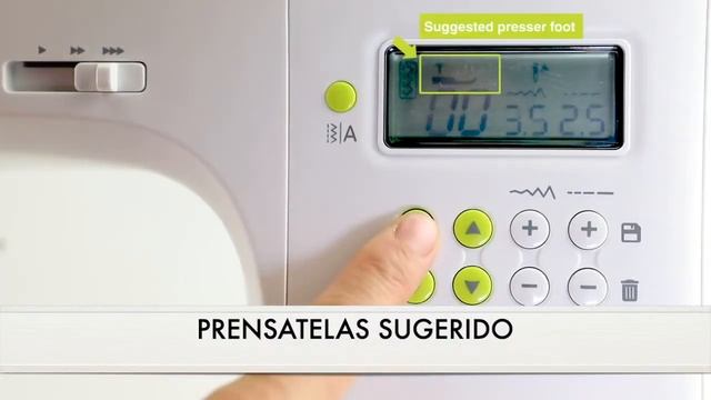 NECCHI TUTORIAL SERIE NC - Seleccionar Puntada NC-102D