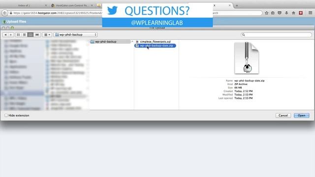 Manually Restore WordPress Site From Backup Database, Files & Folders WP Learning Lab смотреть онлайн