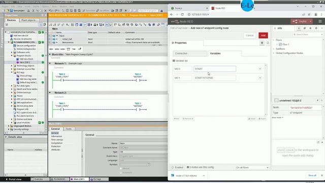 How to simulation between TIA Portal V17 with Node-Red without PLC смотреть онлайн