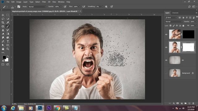 splatter Effect Photoshop CC Tutorial смотреть онлайн