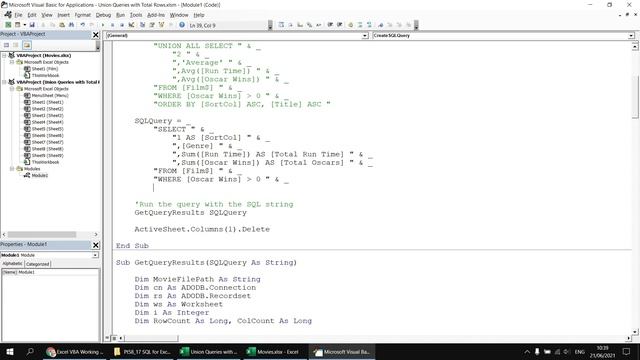Excel VBA Introduction Part 58.17 - SQL for Excel Files - Union Queries with Total Rows смотреть онлайн