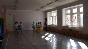 Открытое занятие по фитболу для дошкольников