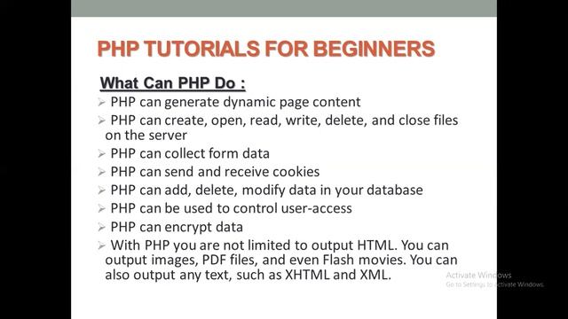 Php Tutorials - 01 | Php Introduction | What Is Php | Why Use Php | Characteristics Of Php смотреть онлайн