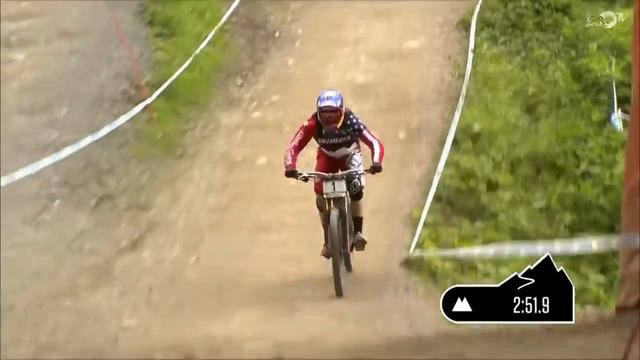 Aaron Gwin Chainless Win Leogang 2015 World Cup DH MTB смотреть онлайн