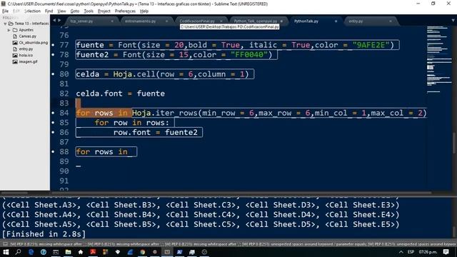 Gestión de hojas de cálculo en Excel con Openpyxl en Python смотреть онлайн