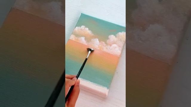acrylic easy painting tutorial for beginners ??️ #acrylicpainting смотреть онлайн