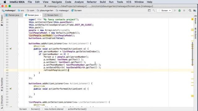 Java GUIs part 7 - JButton selection action смотреть онлайн