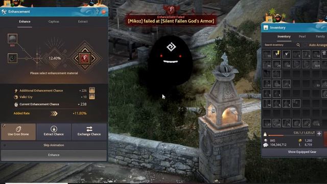 Black Desert Pen Ogre Ring / Fallen God Enhancing