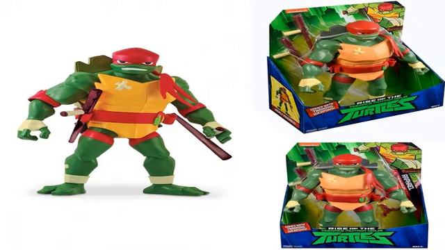 Видео обзор Фигурка TMNT Черепашки Ниндзя, Рафаэль Силач 27 см, ROTMNT смотреть онлайн