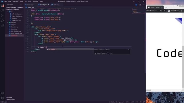 Twitter Clone Using HTML,CSS,PHP and MYSQL [#2] смотреть онлайн