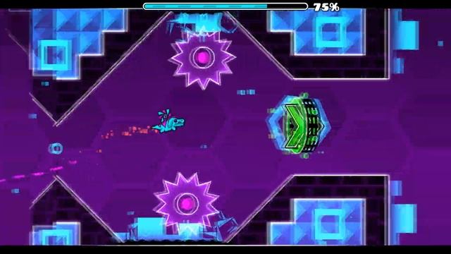 Как пройти Hexagon force. Geometry dash. +Полное прохождение с кликами! смотреть онлайн