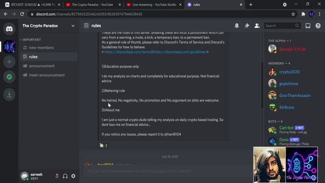 Introduction to my Youtube channel and "The Crypto Paradox" Discord server смотреть онлайн