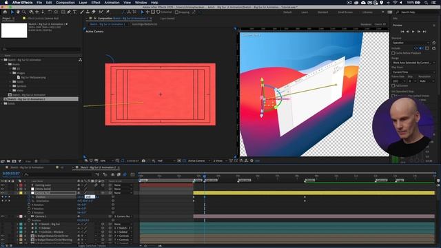Sketch Big Sur UI Animation in After Effects смотреть онлайн