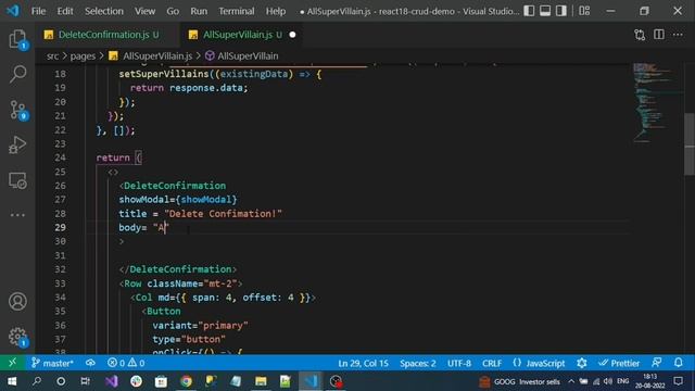 Part-7 | .NET 6 Web API | SQL Database | React JS(v18) | CRUD Example смотреть онлайн