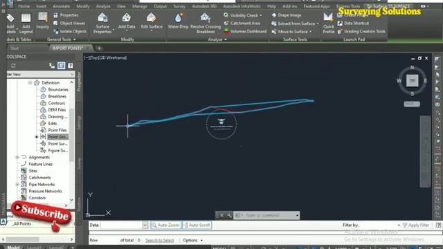 How to Create Surfaces and Alignments in AutoCAD Civil 3D 2018 смотреть онлайн