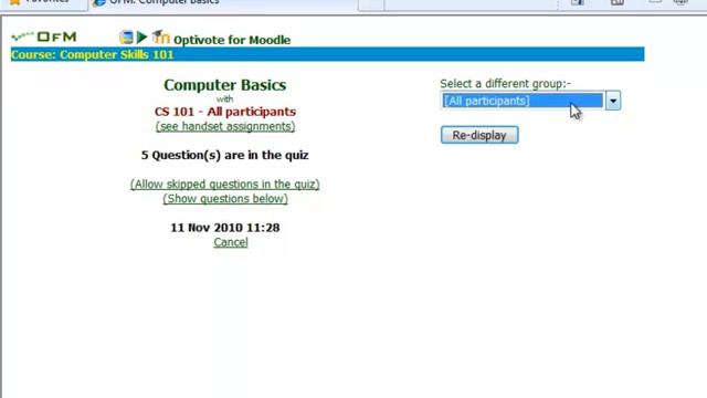 OFM with Groups in Moodle смотреть онлайн
