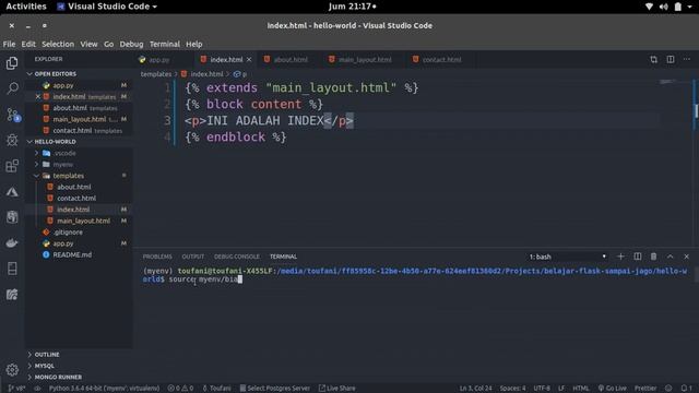 Belajar Web Flask #8 | Berpindah halaman dengan redirect dan url-for смотреть онлайн