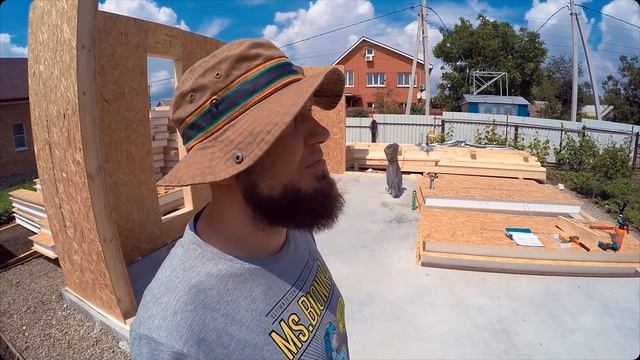 Строим дом из SIP панелей. Сборка угла дома смотреть онлайн