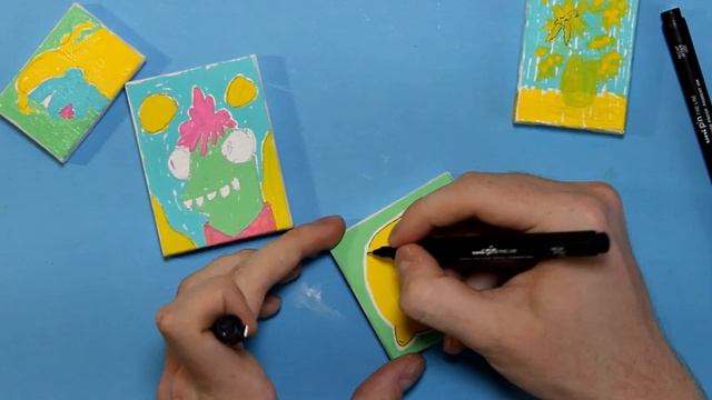 нарисовал САМЫЕ МАЛЕНЬКИЕ КАРТИНЫ маркерами смотреть онлайн