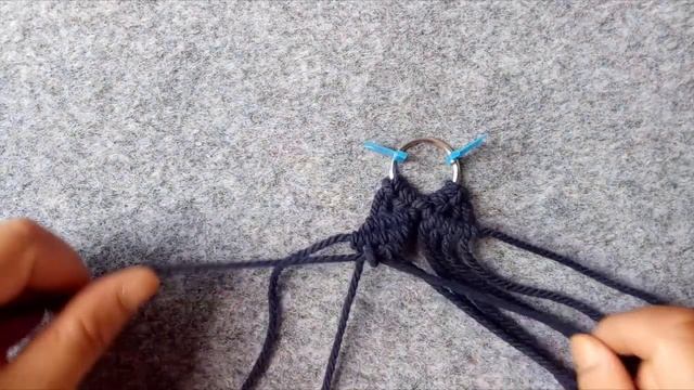 Super Easy Macrame Rope Keychain | How to make a Cotton Cord Key Ring Handmade DIY Tutorial #2 смотреть онлайн