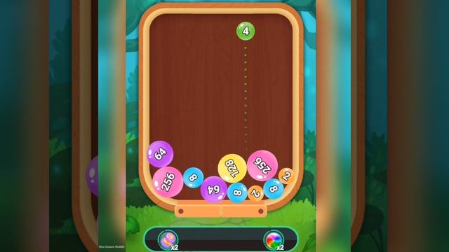 Number Bubble Puzzle | Ball Merge 2048 | Balls Colorful | Math Game | Number Ball 64,128,512,1024 смотреть онлайн