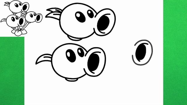 How to draw Threepeater from pvz 2 Plants vs Zombies 2 смотреть онлайн