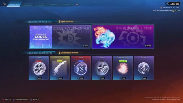 L'INCROYABLE DUEL DE DRAGONS ANODISÉ DISPONIBLE DANS LA BOUTIQUE ROCKET LEAGUE