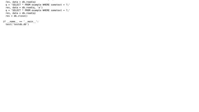 Interface class for SQLite databases смотреть онлайн