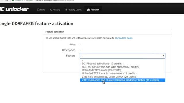 How to active DC-unlocker feature activation on dongle смотреть онлайн