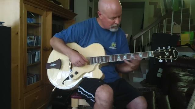 Ibanez Jazz Guitar Highly Flamed Top Sold $499 Steve 714-548-0395 AF105F смотреть онлайн