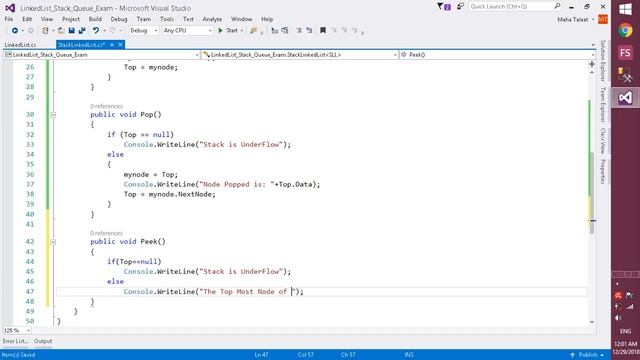 21- Stack Peek Clear Linked List смотреть онлайн