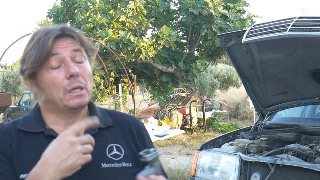 Mercedes Benz W124 - how to fix an oil leak on the engine oil sensor DIY смотреть онлайн