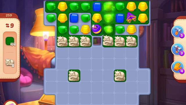 HomeScapes Level 259 no boosters (14 moves) смотреть онлайн
