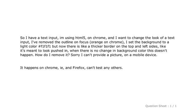 CSS : remove inner shadow of text input смотреть онлайн