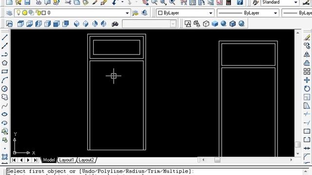 How to make Door in Autocad 2D 2 oh смотреть онлайн