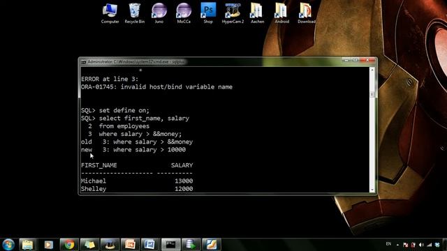 ORACLE SQL 15: Set define, verify on,off смотреть онлайн