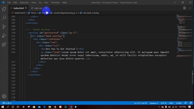 Bootstrap Project 1.3 [ background fixed - section ] смотреть онлайн
