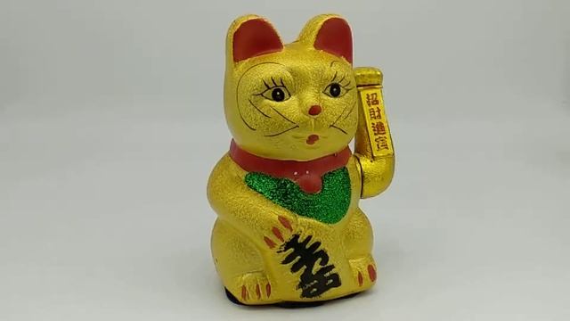 Манеки-Неко денежный кот удачи (японский счастливый кот), керамика смотреть онлайн