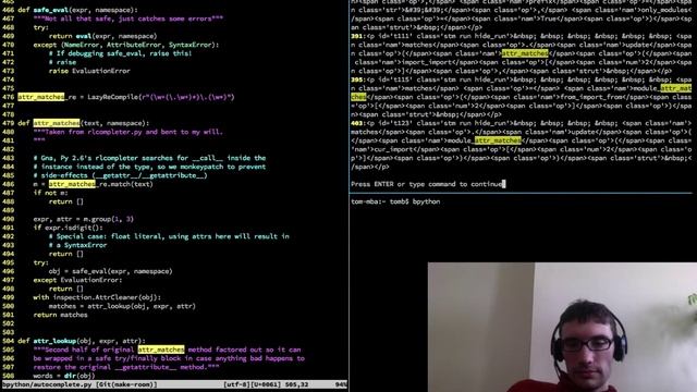 Scaring the bugs out of bpython смотреть онлайн