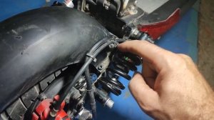 Задние амортизаторы на Куго М4про с Алиэкспресс.