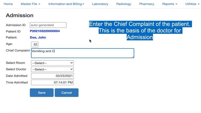Admission - Patient Information and Billing System - JAVA/JEE #ezetjava #pibs #hospitalsystem смотреть онлайн