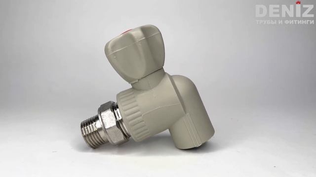 Кран радиаторный шаровой угловой ППР 20х1/2 мм Deniz смотреть онлайн