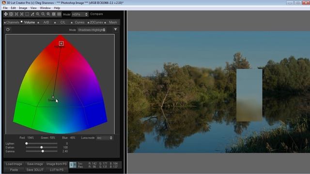 Как затемнить небо без артефактов в 3D LUT Creator
