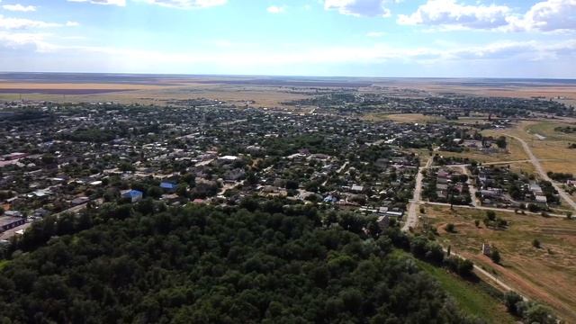 р.п. Октябрьский сверху. РТС, Зелёный остров, р. Аксай | июнь 2022 смотреть онлайн