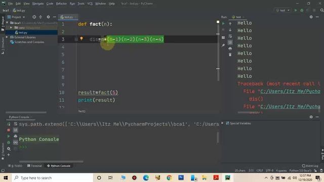 Python Programming | Class 23 | Functions | Recursive Function | Calicut University BSC/BCA смотреть онлайн