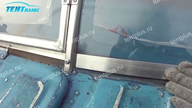 Установка стекла на лодку Казанка 5М4, 5М3, 5М2, 5М смотреть онлайн