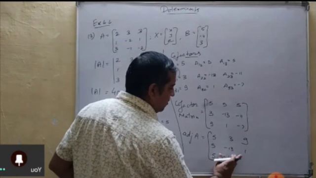 Ex. 4.6, Pr. 13, Ch 4 Determinants Class 12 GC 22/07/21 смотреть онлайн