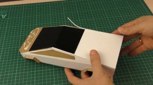 Tesla cyber truck toy cardboard diy