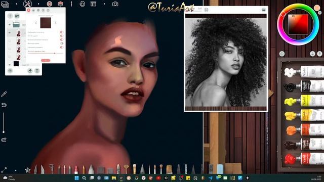 Стрим 08.08.2022 Рисую от руки в технике от пятна в Realistic Paint Studio смотреть онлайн