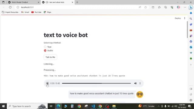 How to Text to voice bot project in python Example смотреть онлайн